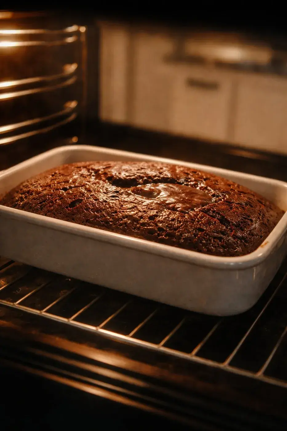 Oreo protein cake, plated serving