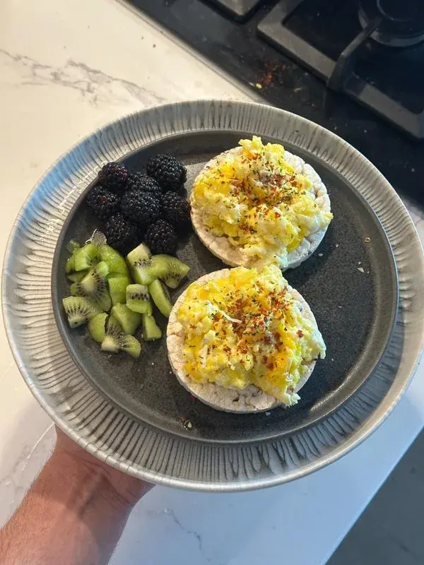 A plated meal from the system