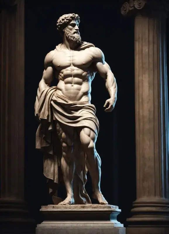 Classical statue, the standard