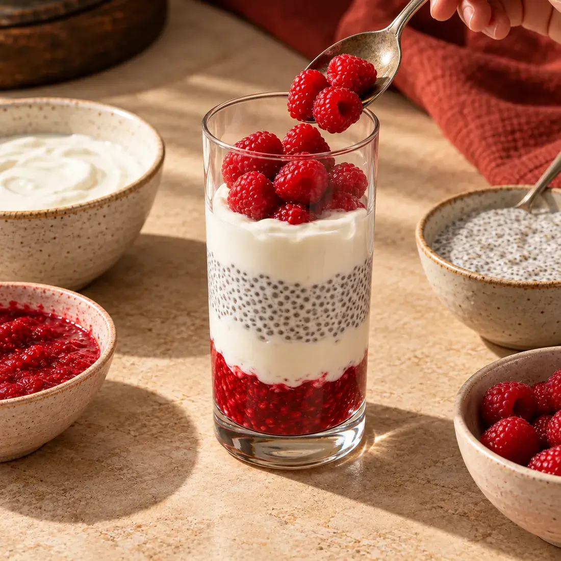 Berry Stack, step 3: Layer
