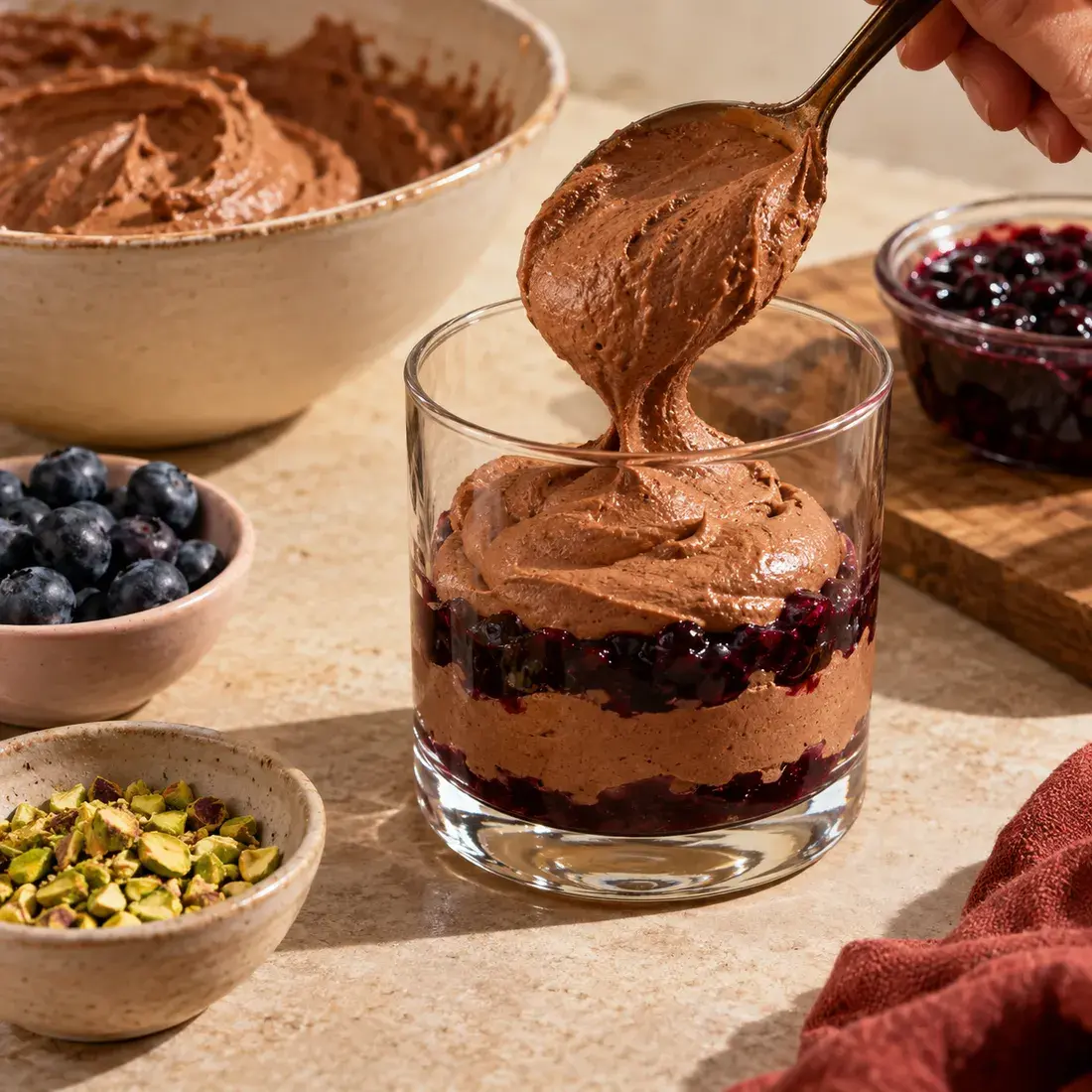 Choco Mousse: in the making