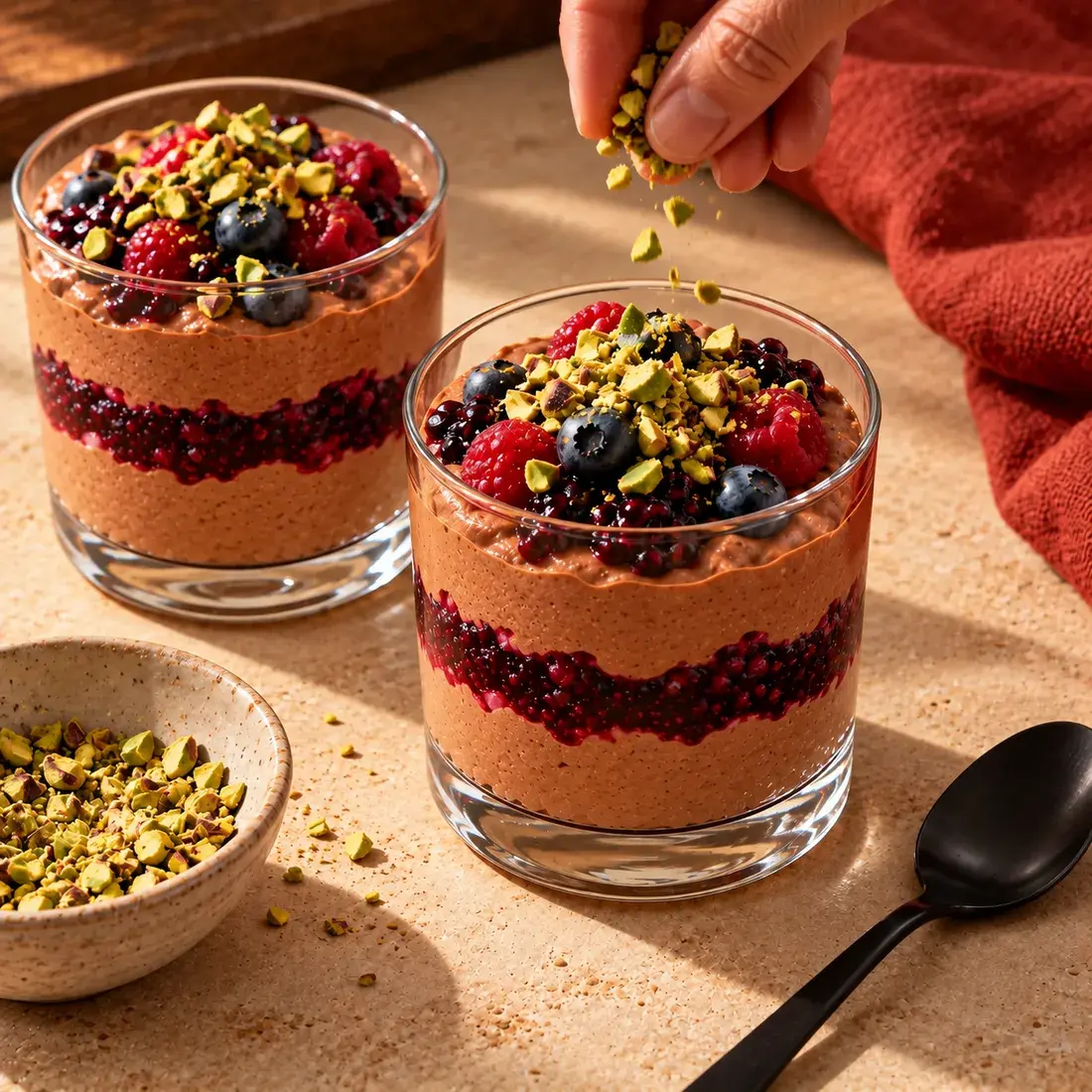 Choco Mousse, step 4: Top