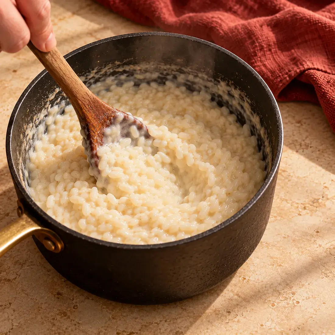 Chocolate Cloud, step 1: Cook rice soft