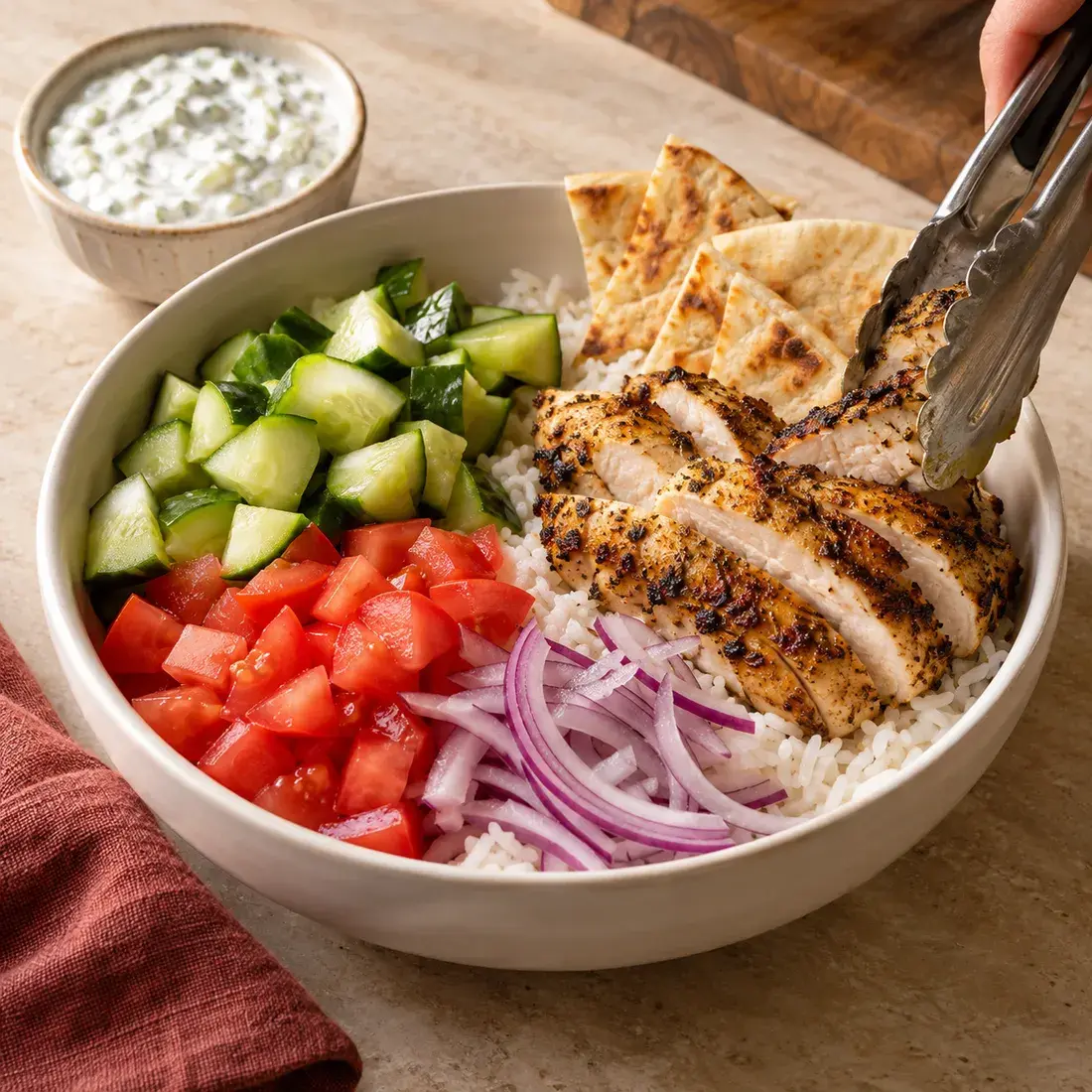 Greek Bowl: in the making