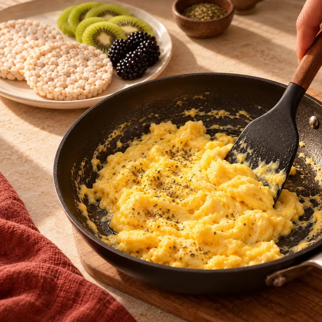 Mornin' Reload, step 1: Scramble the eggs