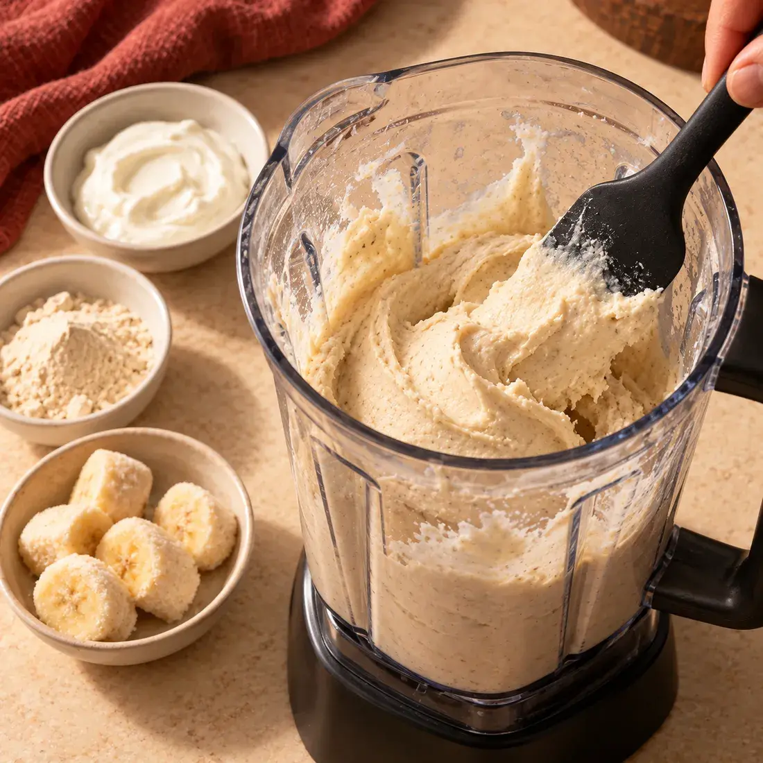Muscle Cream, step 1: Blend cold