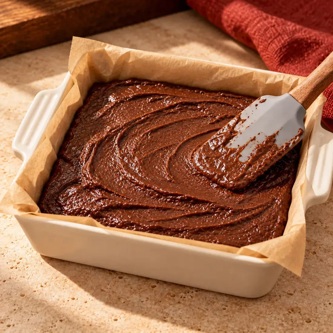 Oreo Protein Cake: in the making