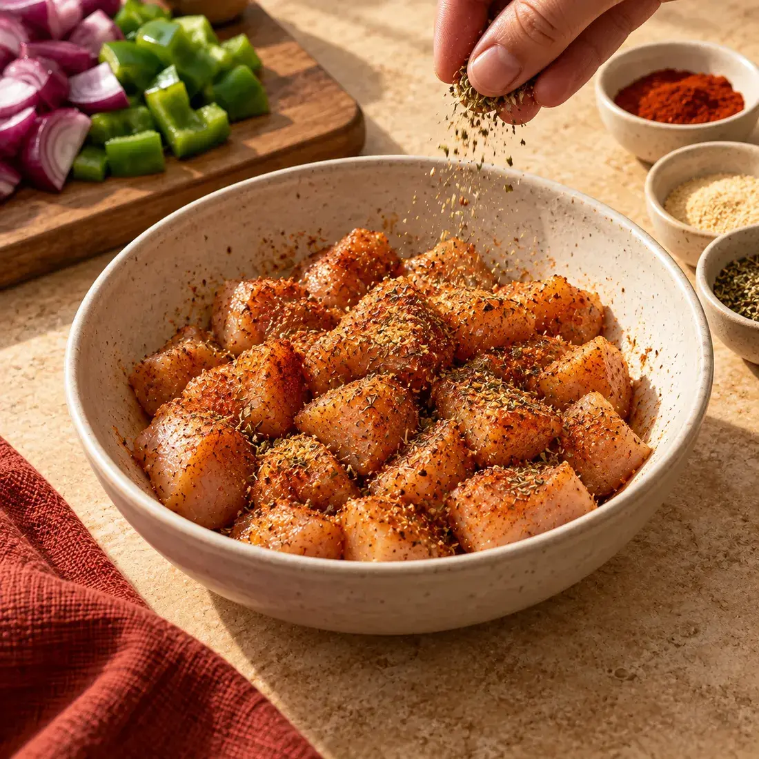 Spartan Fuel, step 1: Prep the chicken