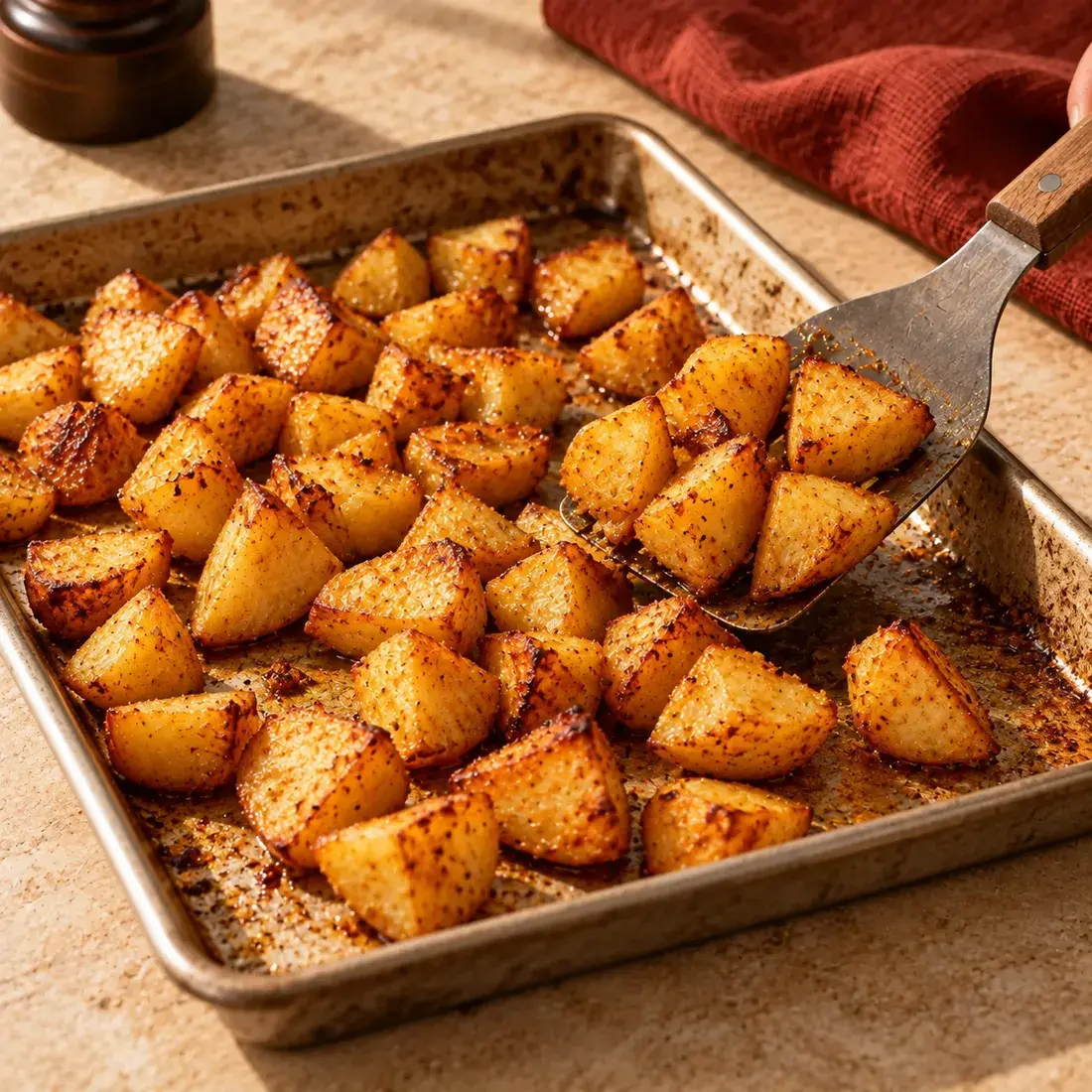 Spartan Fuel, step 2: Roast the potatoes