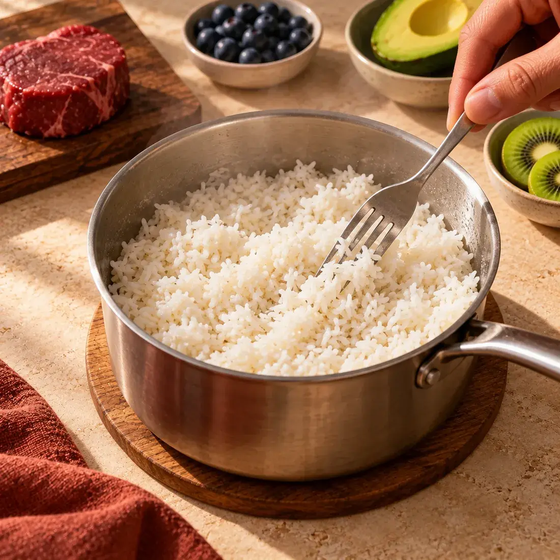 The Primal Steak, step 2: Cook the rice