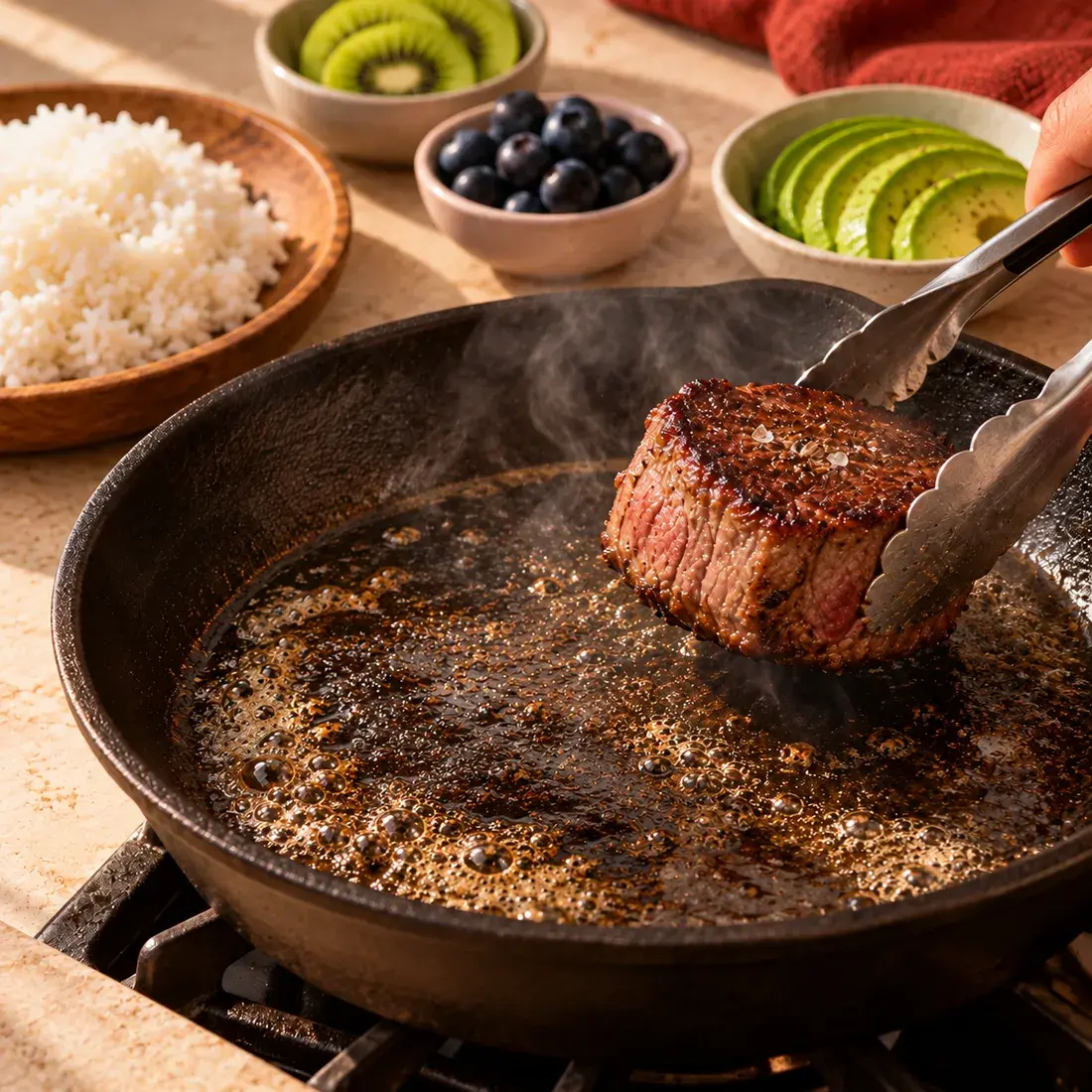 The Primal Steak, step 3: Sear the filet