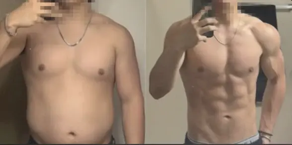 Mike S, before and after